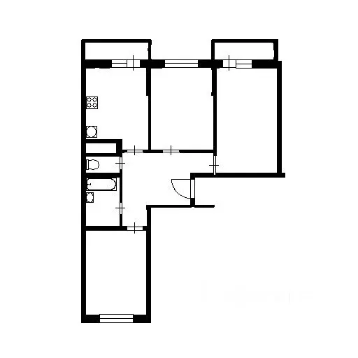 3-к кв. Краснодарский край, Краснодар ул. Западный обход, 65к1 (77.8 ... - Фото 2