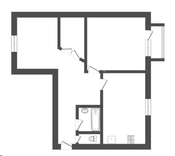 2-комнатная квартира: Борисоглебск, Советская улица, 119 (44 м) - Фото 1