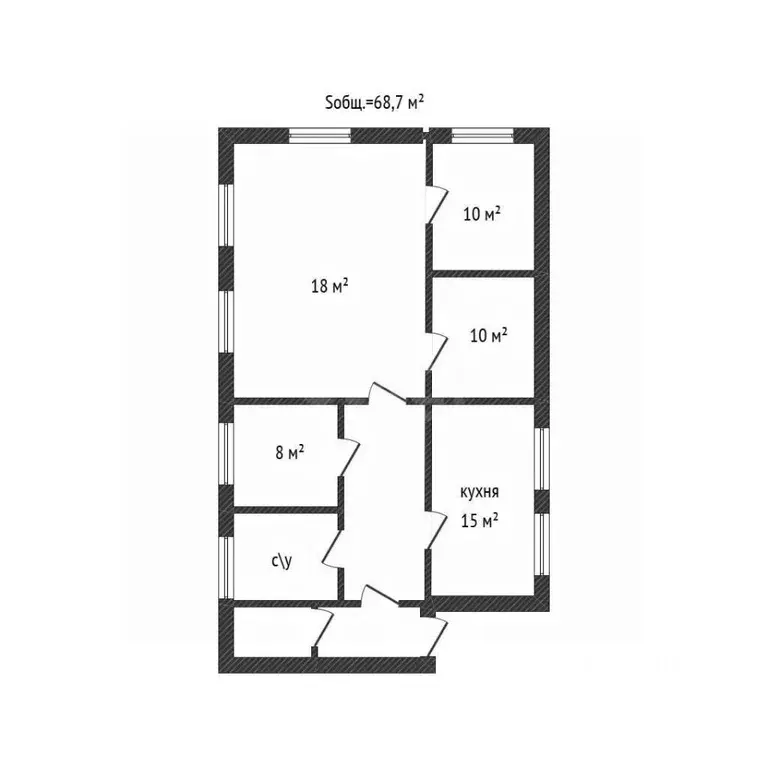 Дом в Брянская область, Брянск Подарная ул. (69 м) - Фото 1