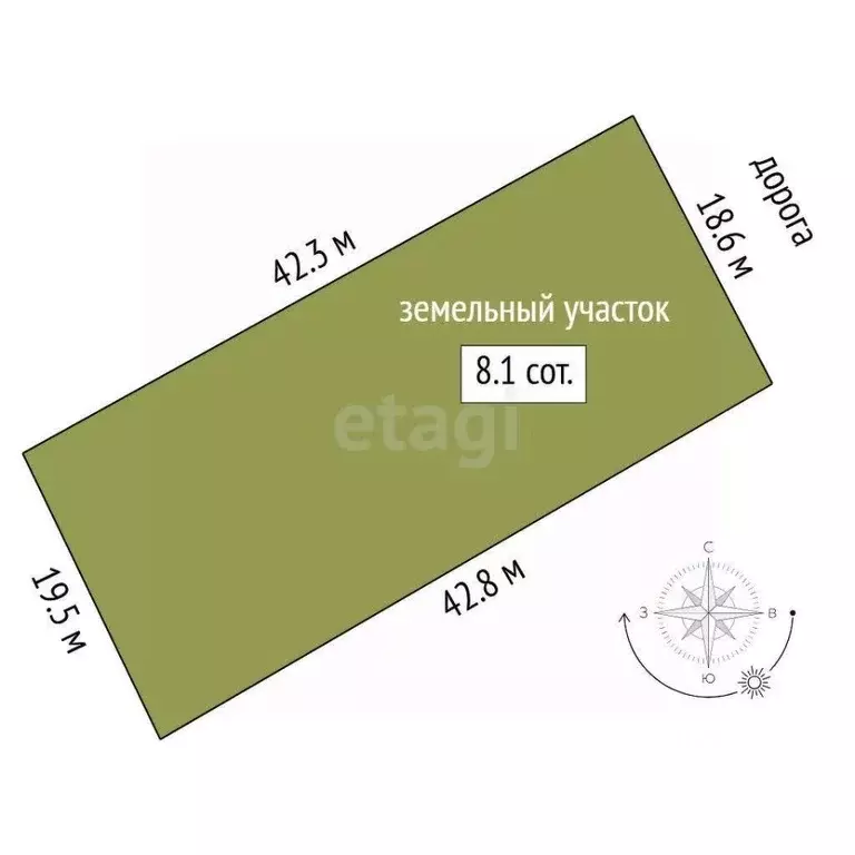 Участок в Тюменская область, Тюмень Салют СНТ, ул. Чемпионов (8.12 ... - Фото 2