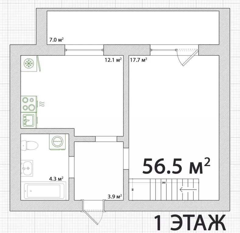 2-к кв. Новосибирская область, Бердск Морской мкр,  (56.5 м) - Фото 1