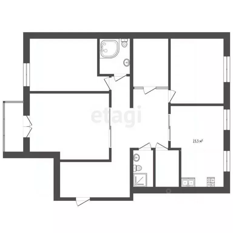 3-к кв. Ярославская область, Ярославль просп. Авиаторов, 4 (142.7 м) - Фото 2