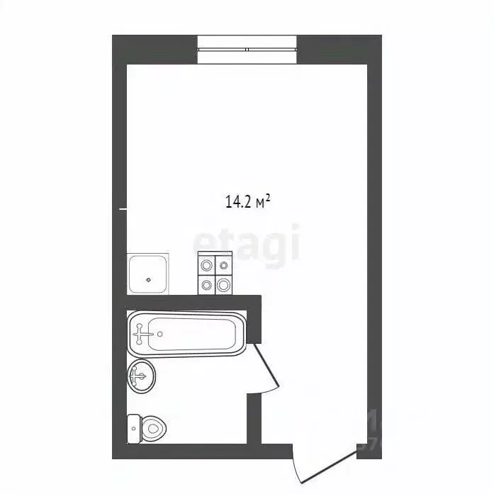 Комната Коми, Сыктывкар ул. Морозова, 43 (14.2 м) - Фото 1