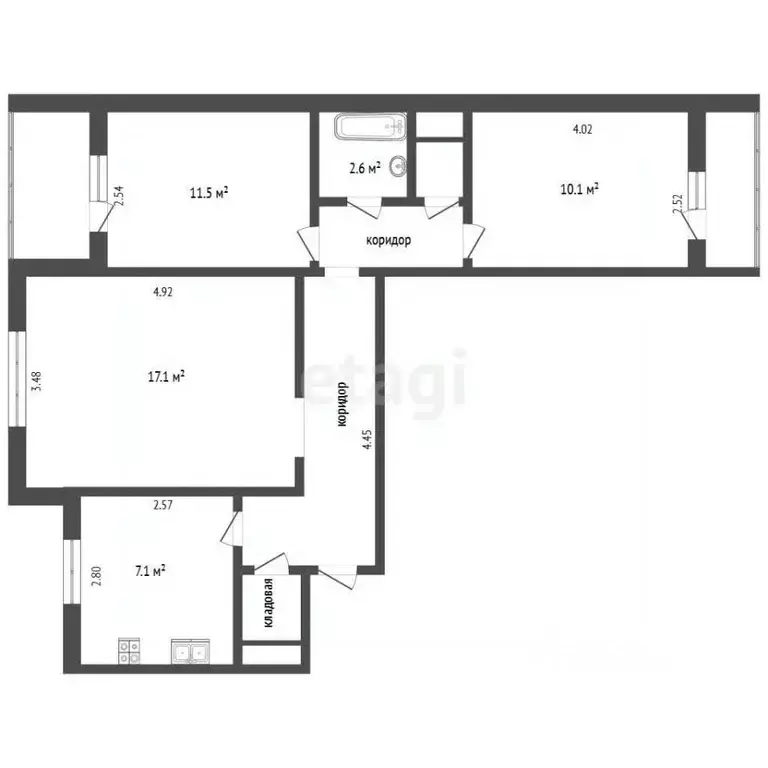 3-к кв. Мордовия, Саранск Ярославская ул., 3 (63.0 м) - Фото 2