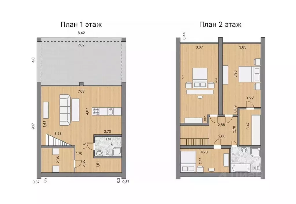 Дом в Ленинградская область, Всеволожский район, Бугровское городское ... - Фото 2