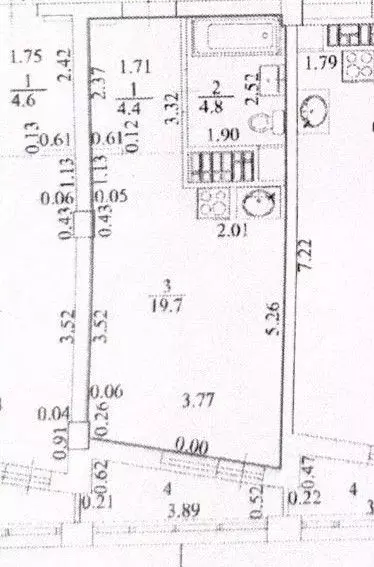 Студия Свердловская область, Екатеринбург Уктус жилрайон, Светлый мкр, ... - Фото 2