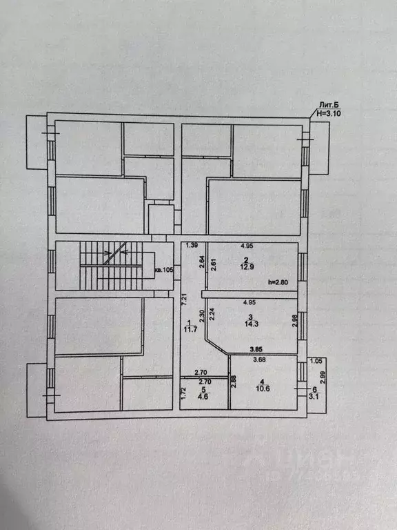2-к кв. Краснодарский край, Краснодар Ангарская ул., 2/5 (54.1 м) - Фото 2