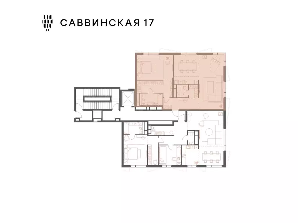 4-комнатная квартира: Москва, Саввинская набережная, 17 (110 м) - Фото 2