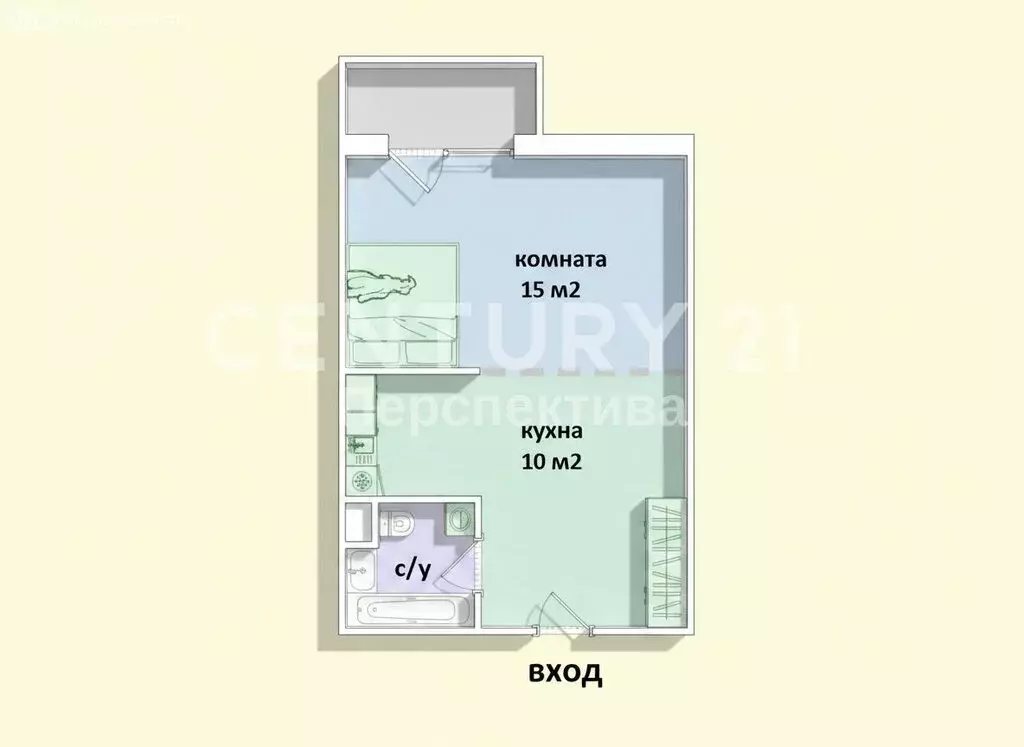 1-комнатная квартира: деревня Мотяково, 65к43 (34 м) - Фото 2