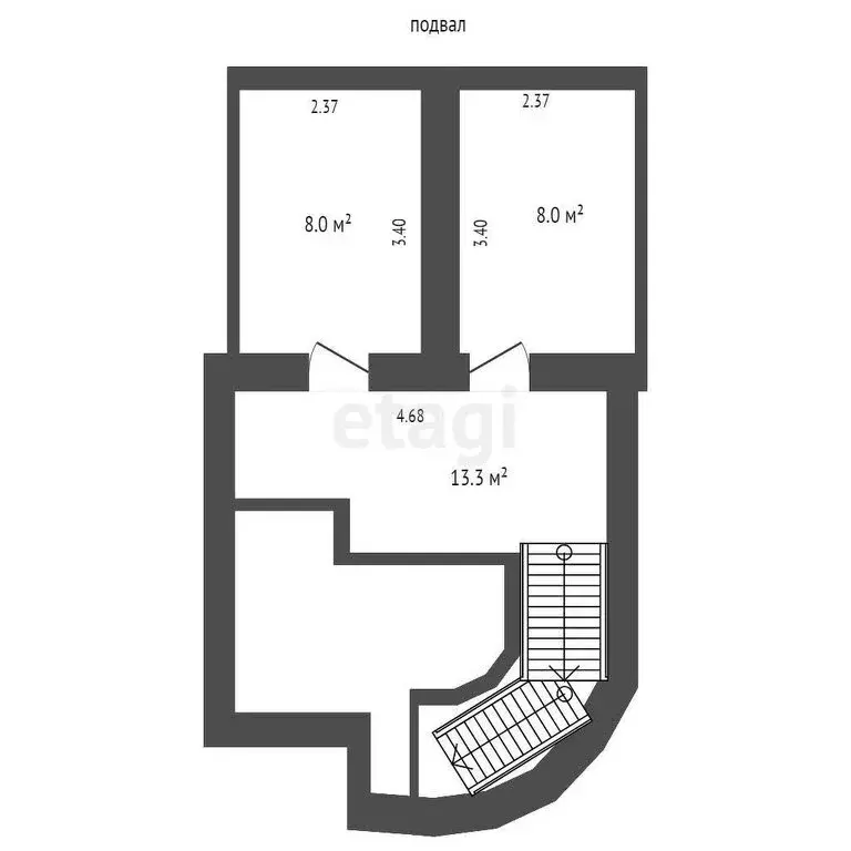 5-комнатная квартира: Заозёрное, Юбилейная улица, 34 (165.7 м) - Фото 1