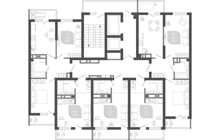 Студия Краснодарский край, Новороссийск ул. Куникова, 47Г (23.6 м) - Фото 1