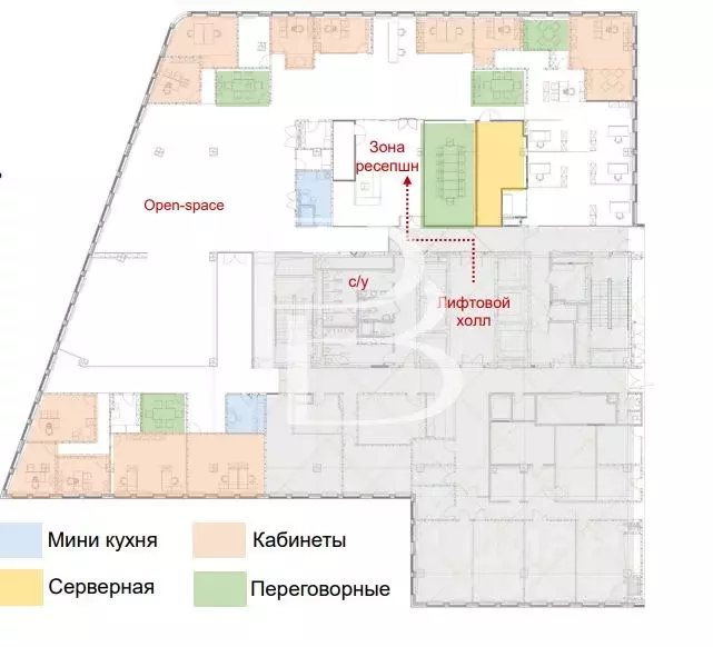 Офис в Москва Валовая ул., 35 (1229 м) - Фото 1