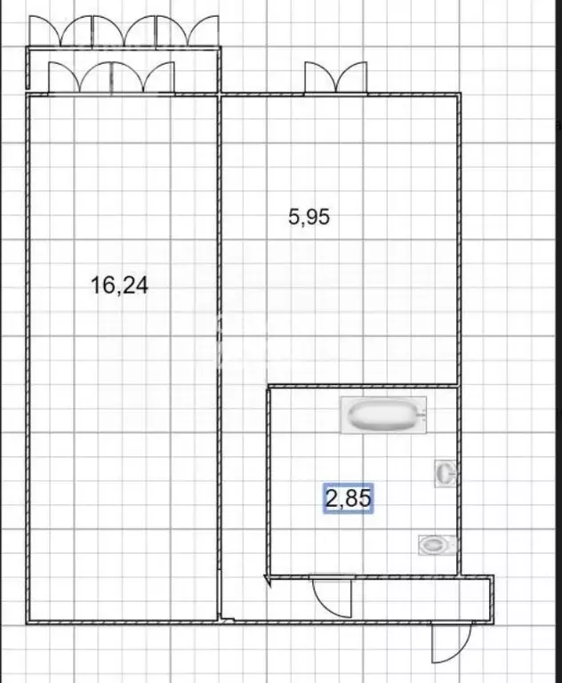 1-к кв. Ульяновская область, Ульяновск ул. Стасова, 24 (31.4 м) - Фото 2