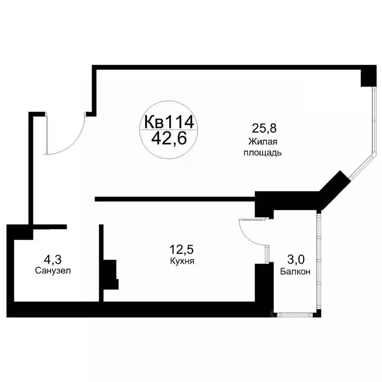 1-к кв. Московская область, Рузский муниципальный округ, Тучково пгт ... - Фото 1