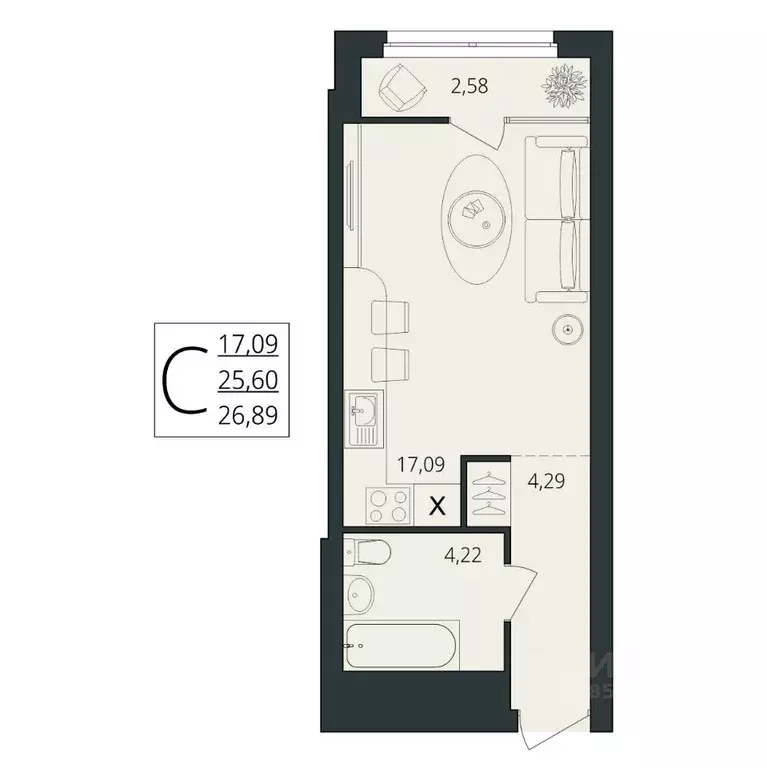 Студия Волгоградская область, Волгоград ул. Степана Разина, 25/2 ... - Фото 1
