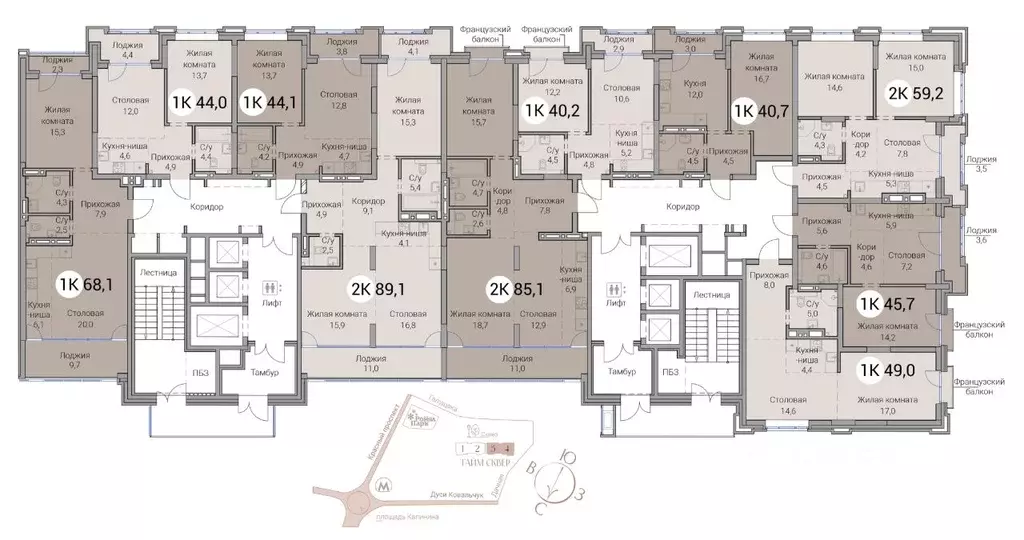 3-к кв. Новосибирская область, Новосибирск Овражная ул., 2А (89.1 м) - Фото 2