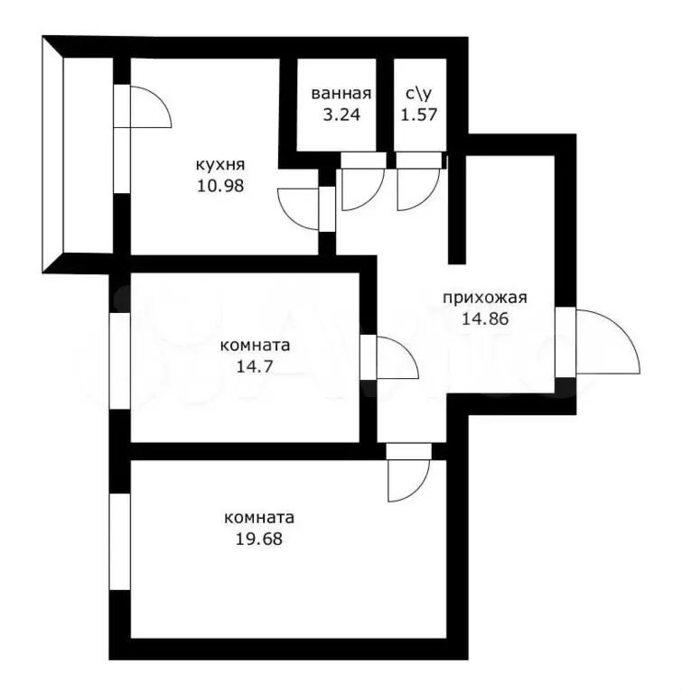 2-к. квартира, 65 м, 3/10 эт. - Фото 0