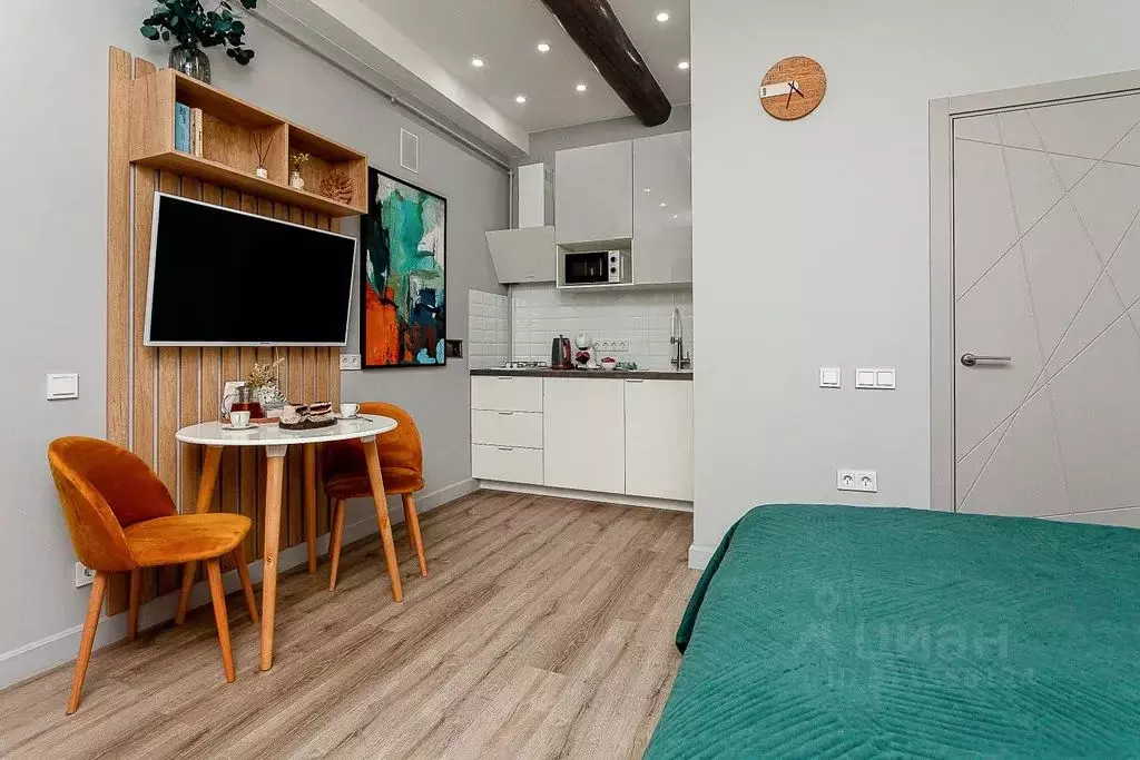 Студия Санкт-Петербург ул. Репина, 41 (30.0 м) - Фото 1