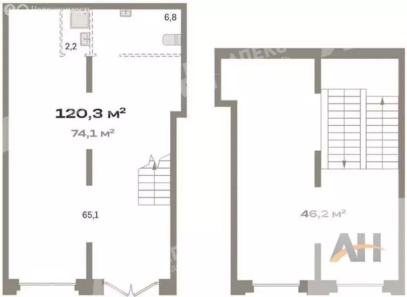 Помещение свободного назначения (120 м) - Фото 2