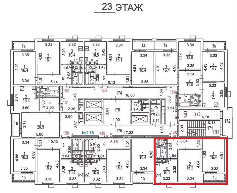 Аукцион: 2-к. квартира, 56,9 м, 23/24 эт. - Фото 1