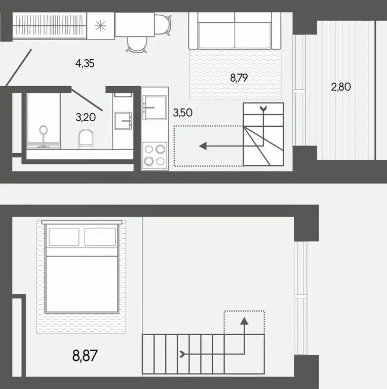 Студия Алтай, Майминский район, пос. Карлушка  (31.51 м) - Фото 1
