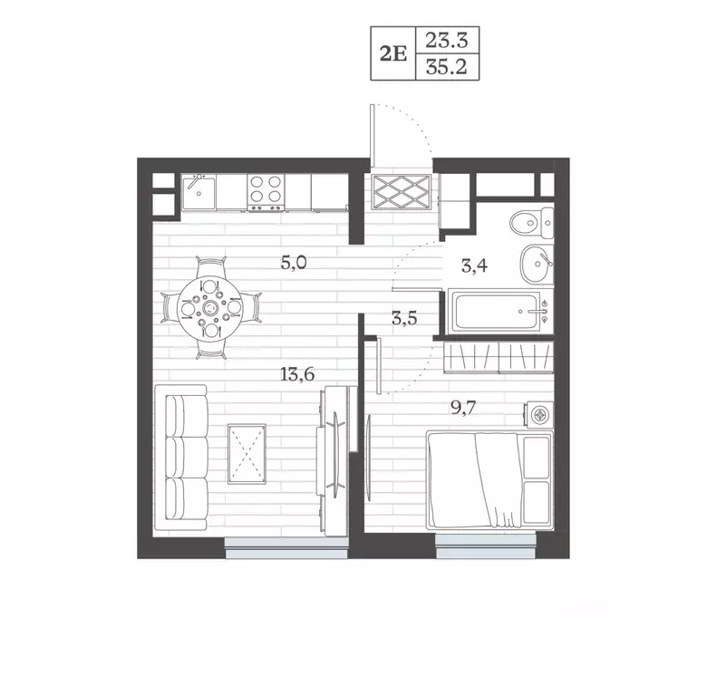 2-к кв. Дагестан, Дербент ул. Сальмана (35.24 м) - Фото 1