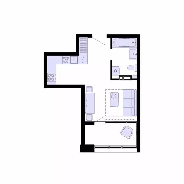 2-комнатная квартира: Владивосток, Первореченский район (30.3 м) - Фото 2