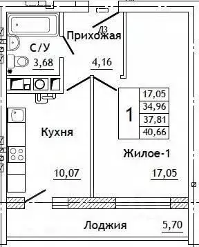 1-к кв. Смоленская область, Смоленский муниципальный округ, д. ... - Фото 0