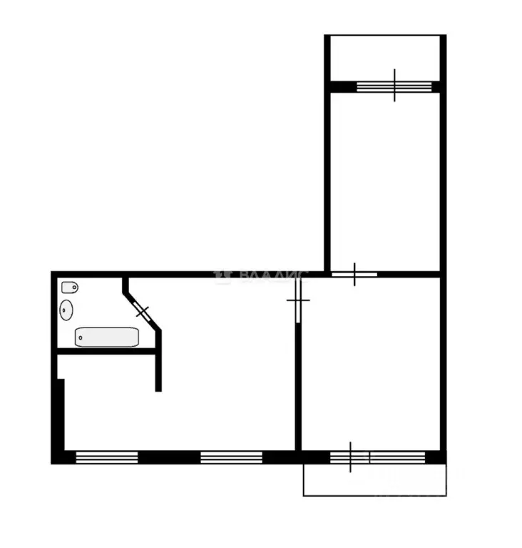 3-к кв. Нижегородская область, Нижний Новгород Пятигорская ул., 12 ... - Фото 2