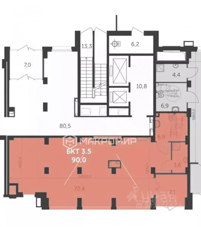 Помещение свободного назначения в Московская область, Мытищи городской ... - Фото 2