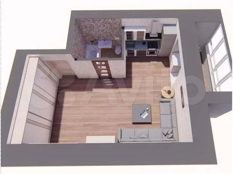 Квартира-студия, 36,7 м, 5/9 эт. - Фото 0