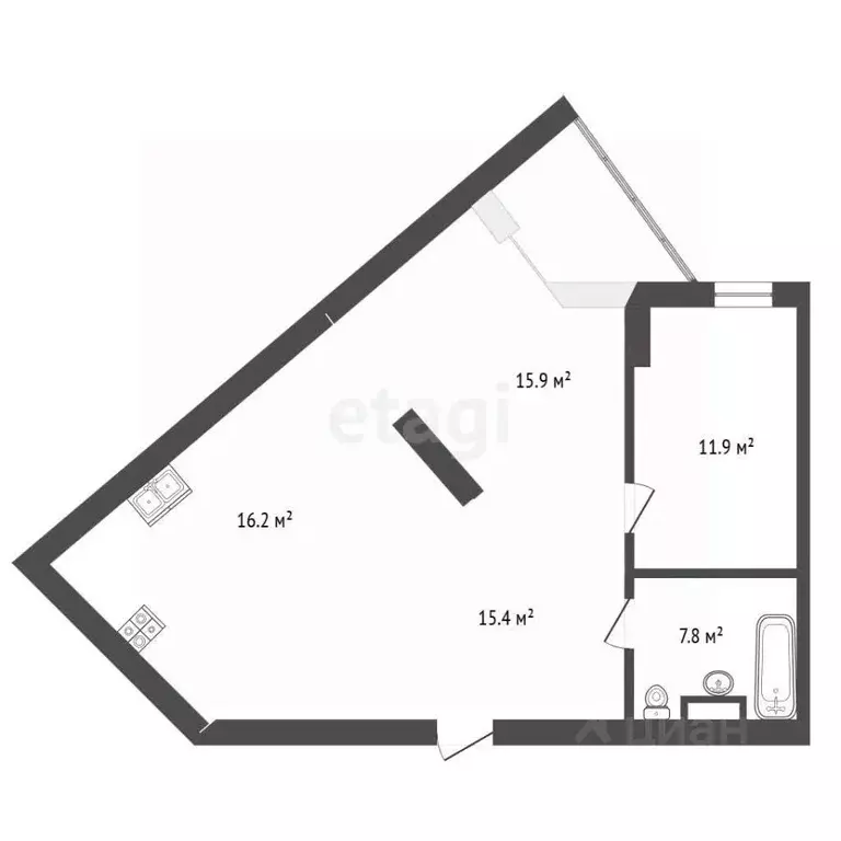 3-к кв. Московская область, Одинцовский городской округ, ... - Фото 2