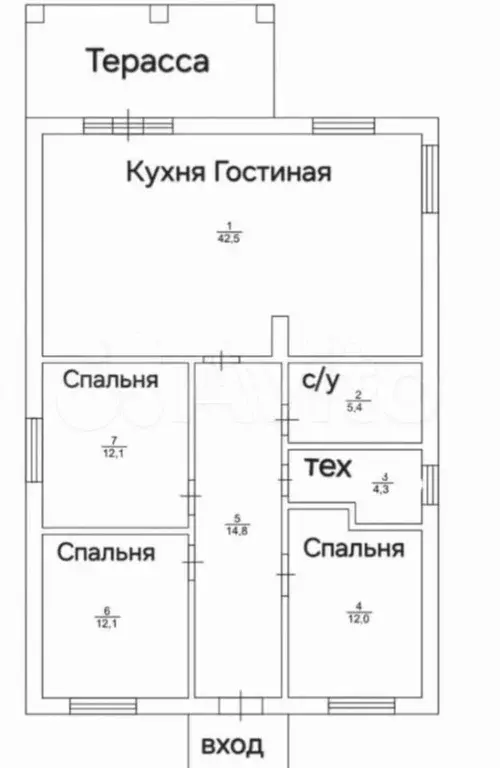 Дом 100 м на участке 10 сот. - Фото 0