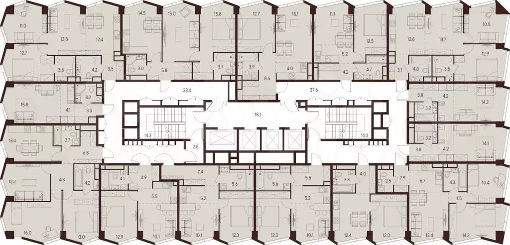 3-к. квартира, 61,1 м, 17/26 эт. - Фото 1