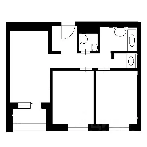 2-к кв. Башкортостан, Уфа Коммунистическая ул., 98/1 (56.0 м) - Фото 1