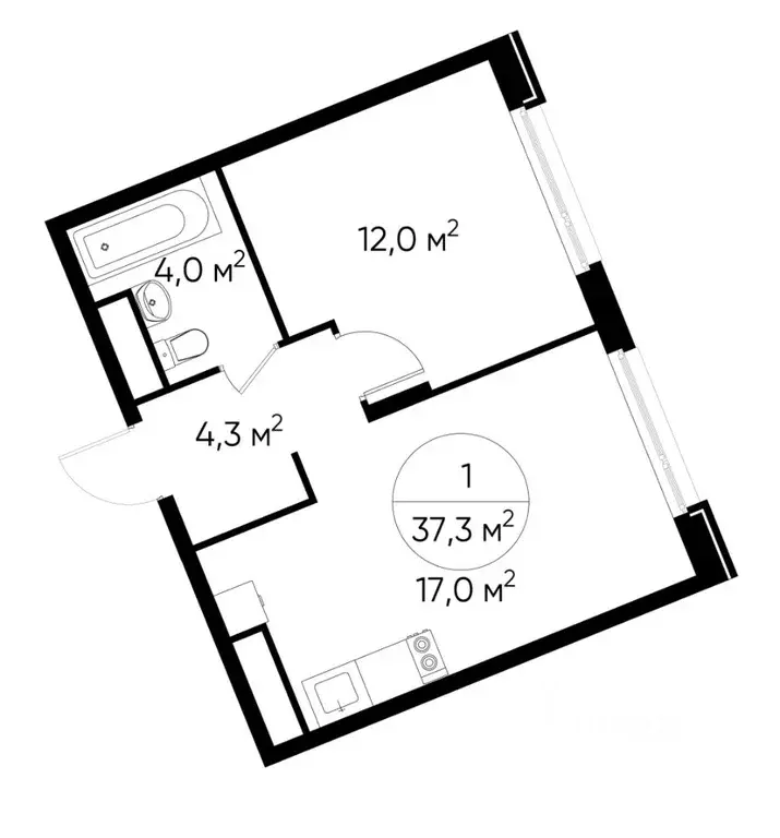 1-к кв. Москва Переделкино Ближнее мкр, 18-й кв-л,  (37.3 м) - Фото 0