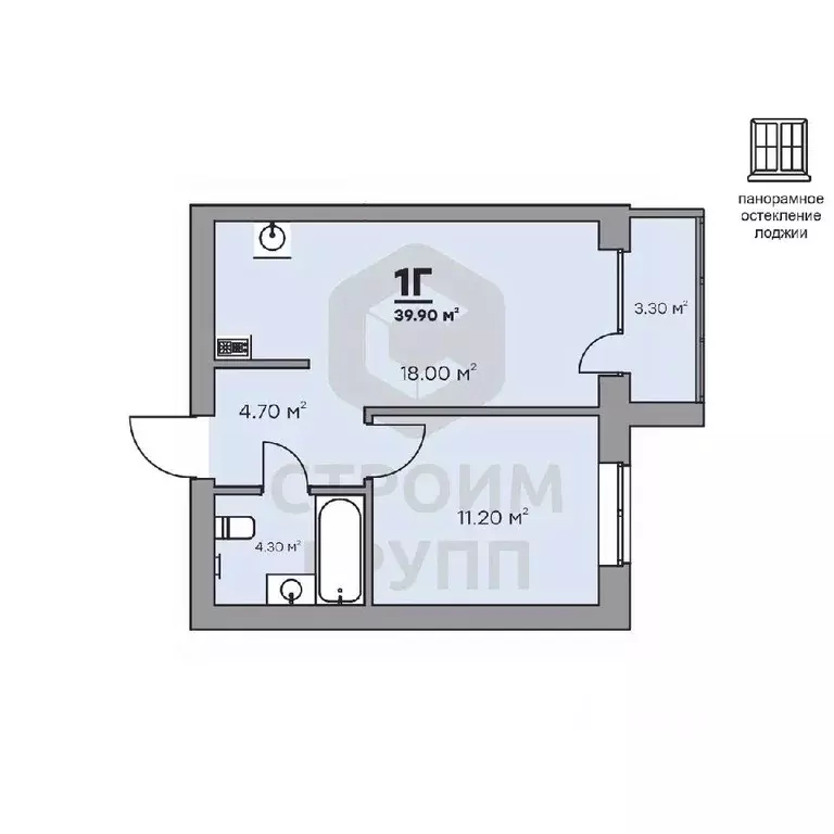 1-к кв. Владимирская область, Ковров Еловая ул., 94/3 (39.9 м) - Фото 0