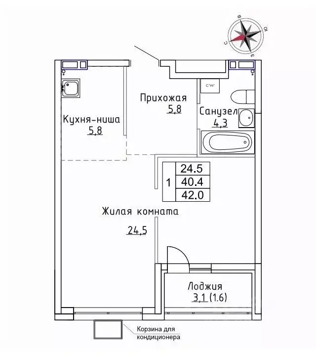 1-к кв. Приморский край, Надеждинский район, пос. Новый ул. Ленина, ... - Фото 0