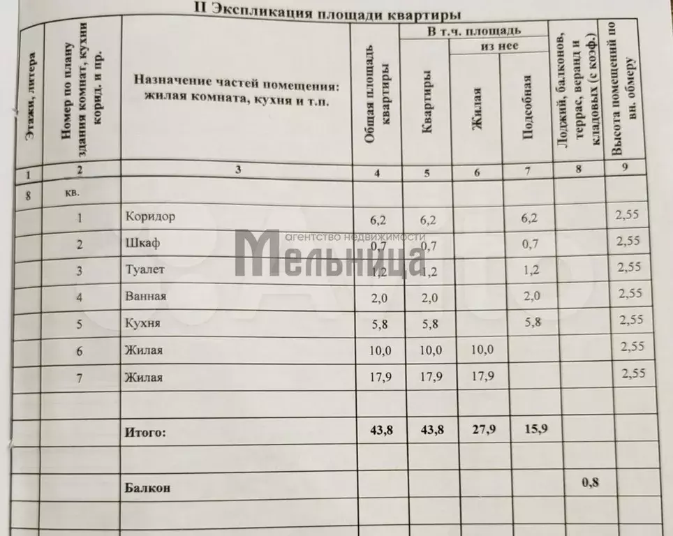 2-к. квартира, 43 м, 8/9 эт. - Фото 1