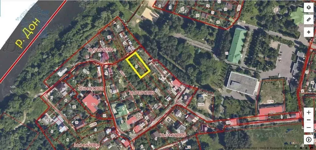 Участок в Воронежская область, Воронеж ул. Берег реки Дон, 18 (8.0 ... - Фото 0