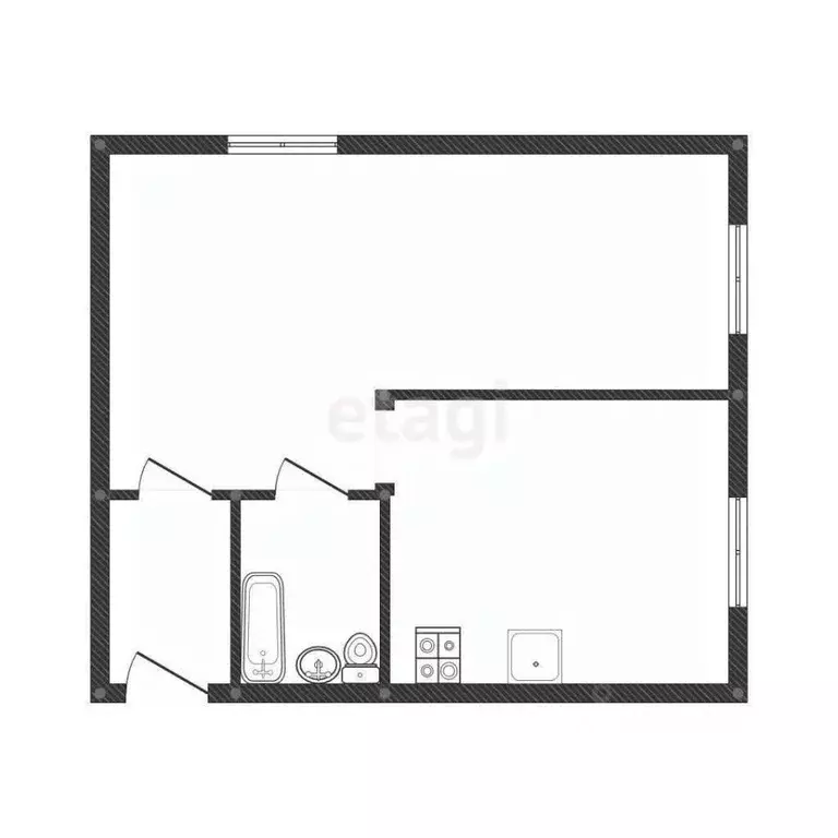 1-к кв. Смоленская область, Руднянский муниципальный округ, Голынки ... - Фото 2