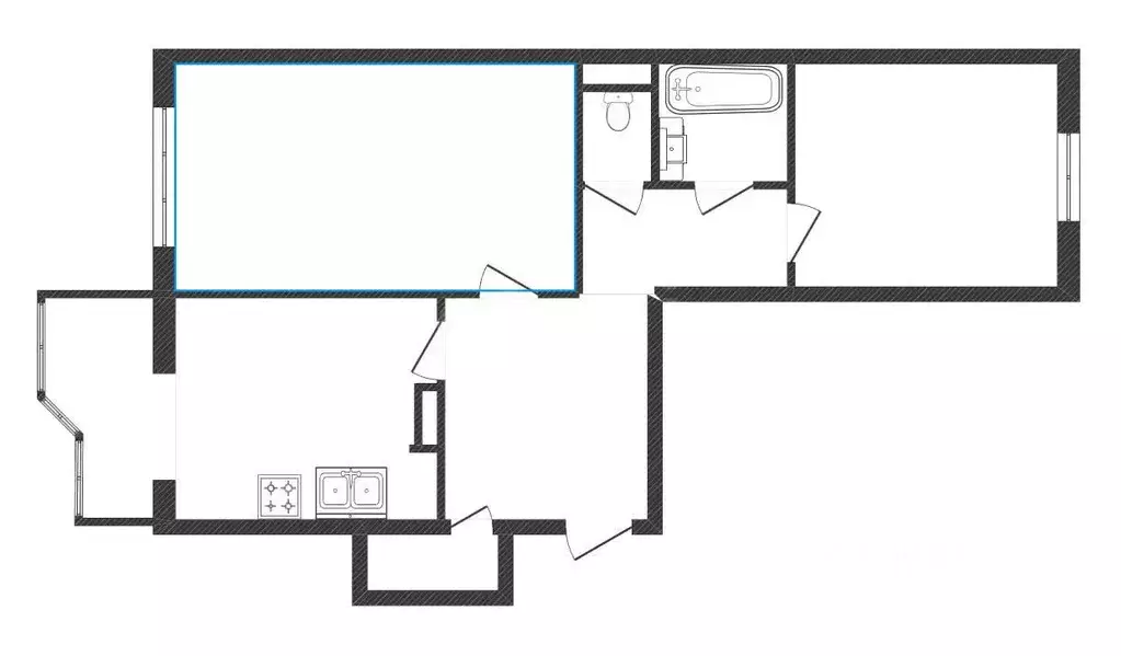 2-к кв. Костромская область, Кострома Давыдовский-3 мкр, 14 (57.8 м) - Фото 1