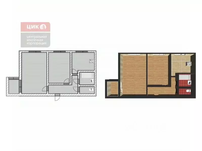 2-к кв. Рязанская область, Рязань ул. Новоселов, 60 (50.0 м) - Фото 2