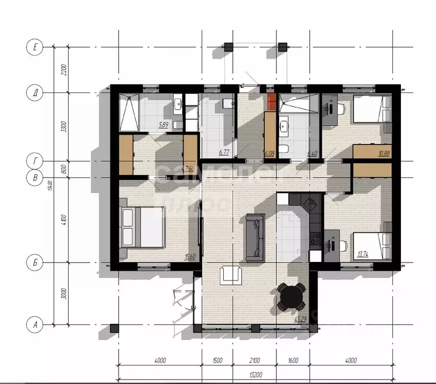 Дом в Липецкая область, Грязинский муниципальный округ, с. Малей ул. ... - Фото 2