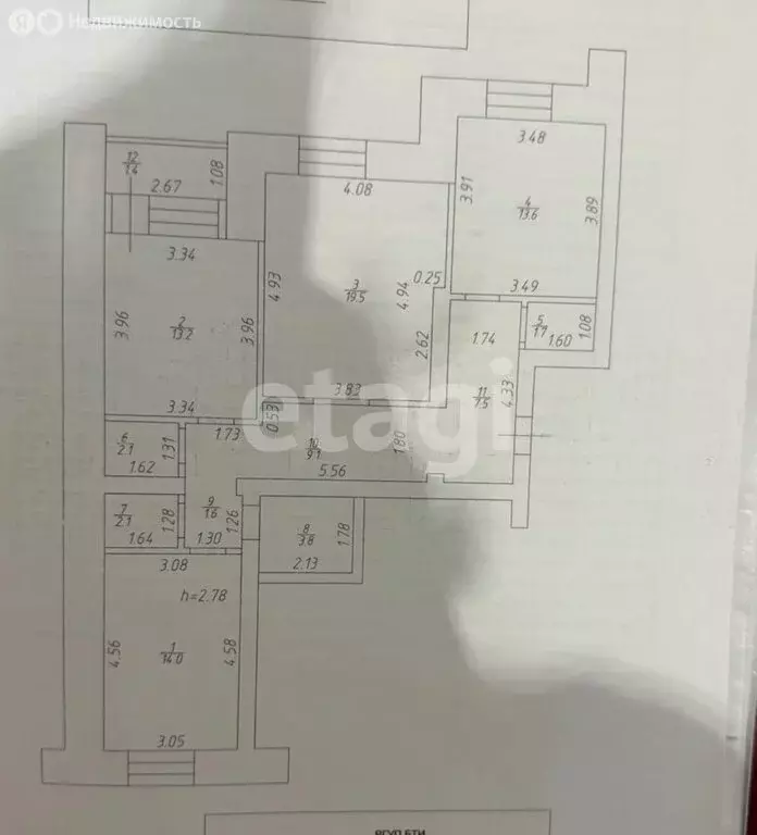 3-комнатная квартира: Казань, улица Баки Урманче, 7 (88.2 м) - Фото 1