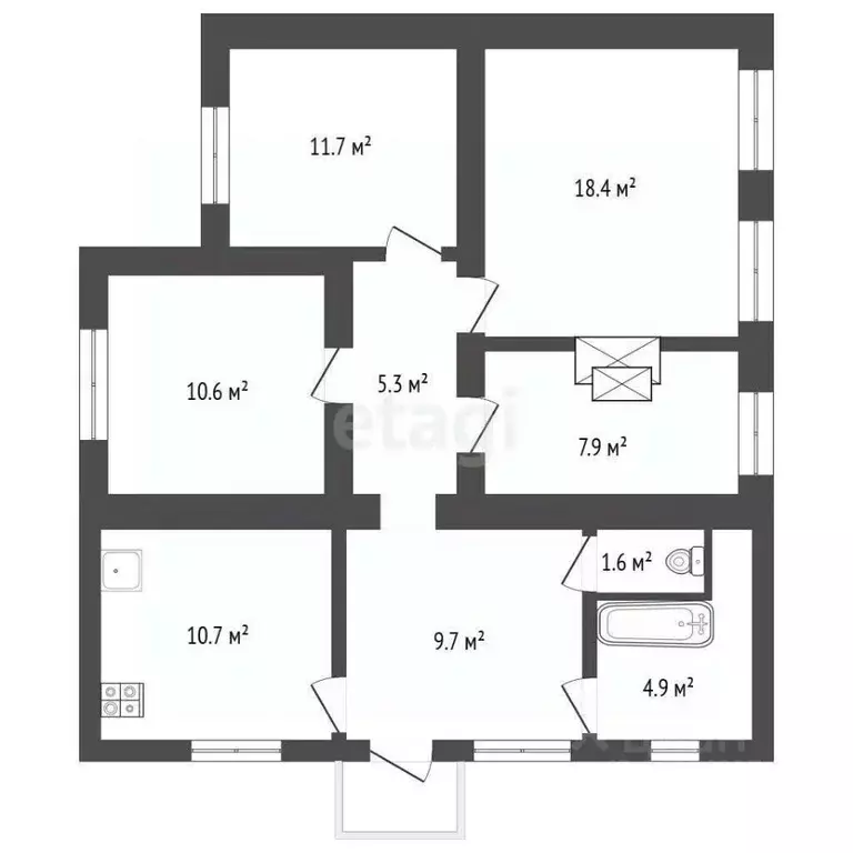 Дом в Севастополь, Севастополь, Балаклава г. пер. Коммунальный, 7 (81 ... - Фото 2