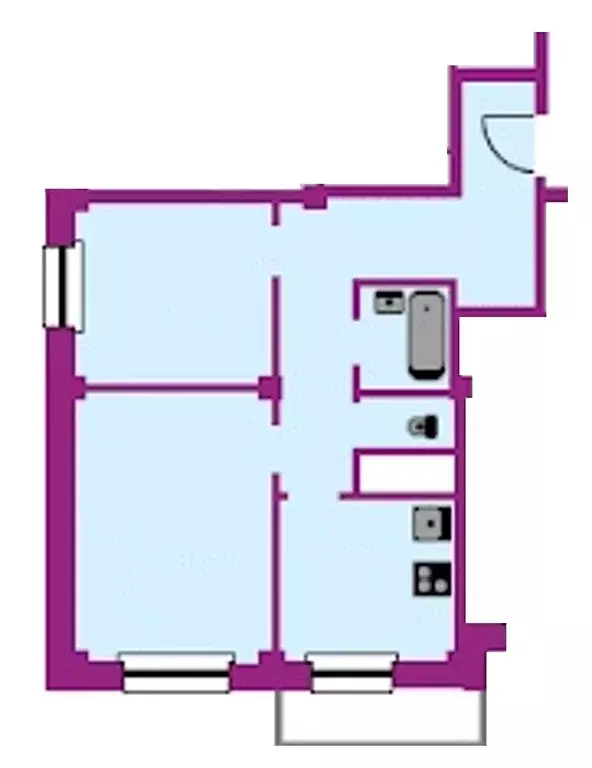 Продаётся 2-к квартира, 53.2 м - Фото 1