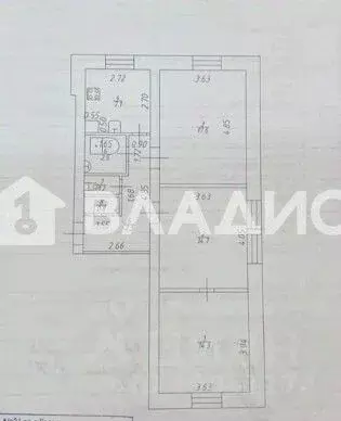 3-к кв. Татарстан, Казань ул. Хасана Туфана, 27 (65.0 м) - Фото 2