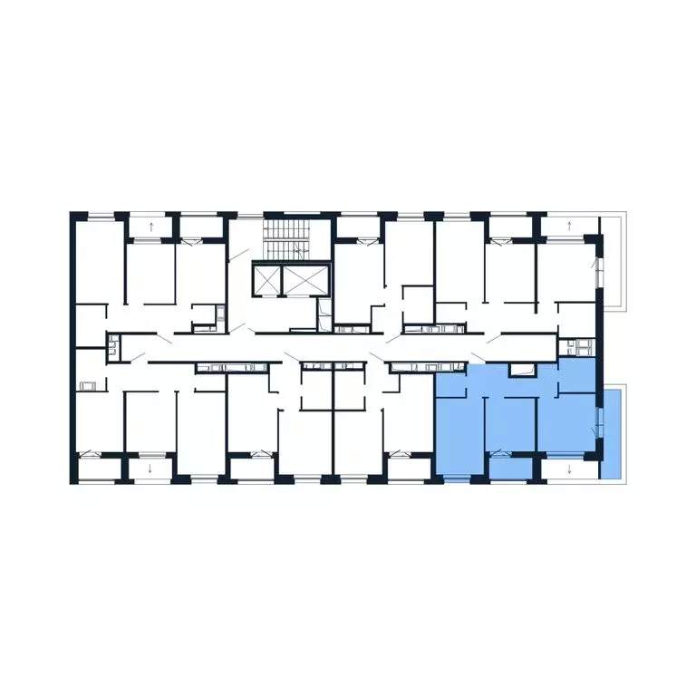 2-комнатная квартира: Новоселье, Центральная улица, 30к2 (49 м) - Фото 2