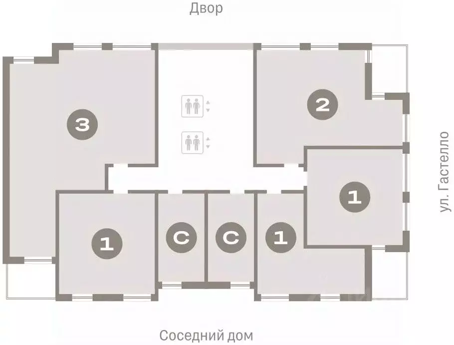 1-к кв. Свердловская область, Екатеринбург ул. Гастелло, 19А (47.29 м) - Фото 2